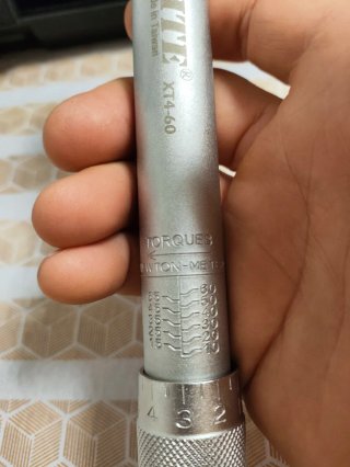 Llave dinamométrica XITE 1/2" 10-60 NM, nueva.