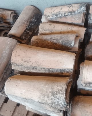 Tejas de Barro Curvas Envejecidas