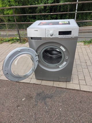 Lavadora AEG Lavelamat Plata