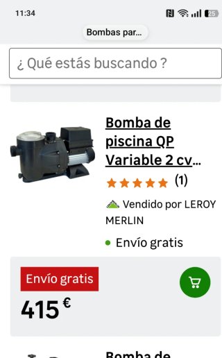 Bomba de piscina negra y transparente