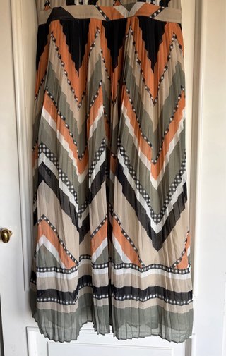 Vestido Massimo Dutti estampado zig-zag