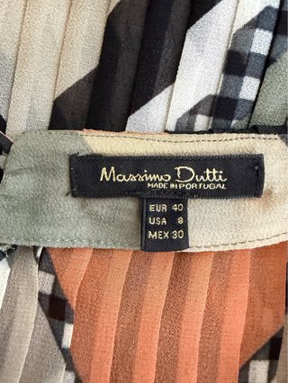 Vestido Massimo Dutti estampado zig-zag