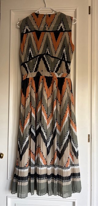 Vestido Massimo Dutti estampado zig-zag