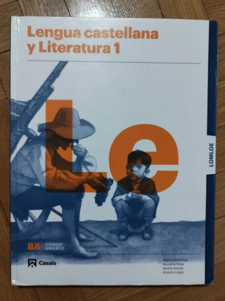 Libro Lengua y Literatura 1°Bach Casals LOMLOE