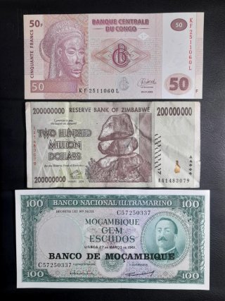 Lote Billetes África