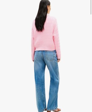 Tommy Hilfiger M Pullover Maglione Donna Rosa NUOV