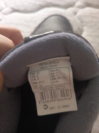Zapatillas Decathlon Talla 42 Negras/Grises