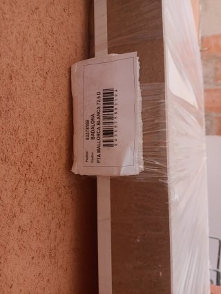 Pack de tres puertas de interior blanca.