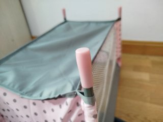 Cuna de juguete para bebé y accesorios