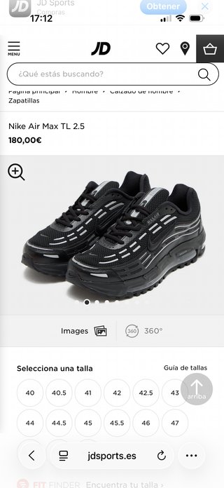 Nike Air Max TL 2.5 Negras