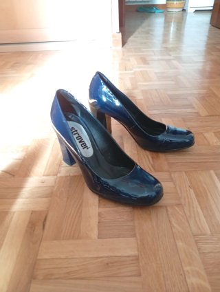 Zapatos de vestir charol azul