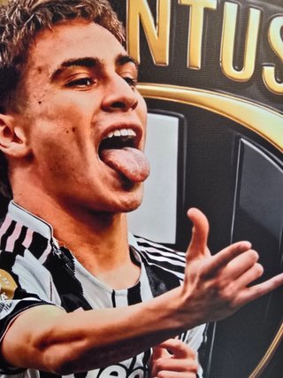 Quadro Kenan Yildiz Juventus 40x60 Cm