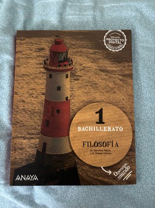 Libro Filosofía 1º Bachillerato Anaya