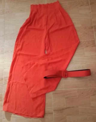 Pantalón ancho "Pata elefante" con cinturón! NUEVO