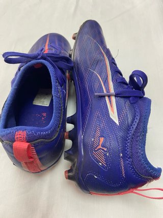 Botas de fútbol Puma niños azul/rojo Talla 32