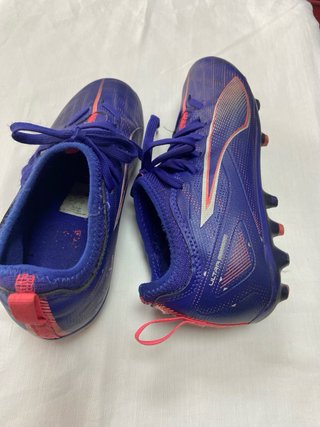 Botas de fútbol Puma niños azul/rojo Talla 32