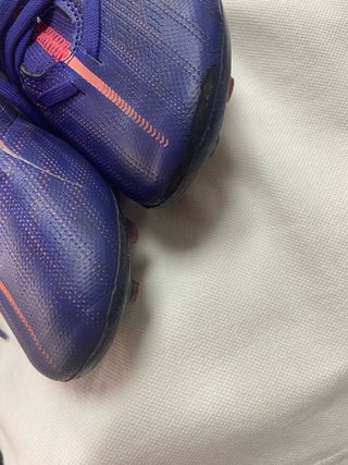 Botas de fútbol Puma niños azul/rojo Talla 32