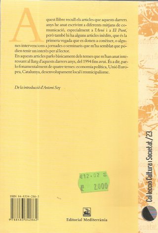 ECONOMIA POLÍTICA I SOBIRANISME - ANTONI SOY