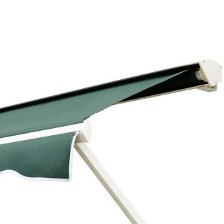 Toldo Retráctil Manual Aluminio Verde