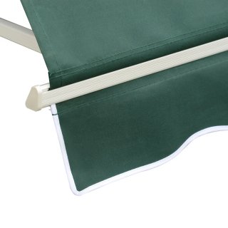 Toldo Retráctil Manual Aluminio Verde