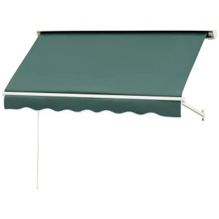 Toldo Retráctil Manual Aluminio Verde