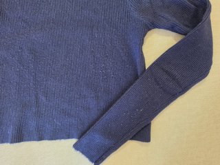 Top Brookville azul marino manga larga