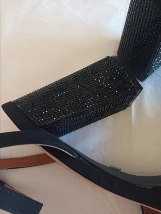 Sandalias Mariamare tacón negras tallas 37 y 41.