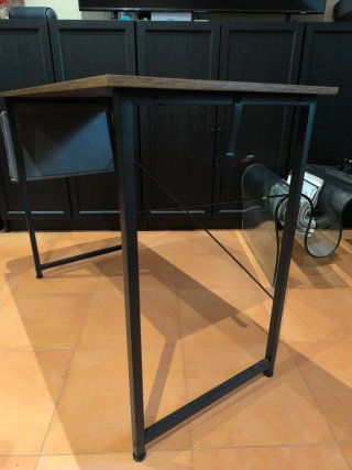 Escritorio madera y metal 100x48cm