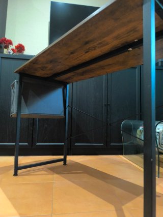 Escritorio madera y metal 100x48cm