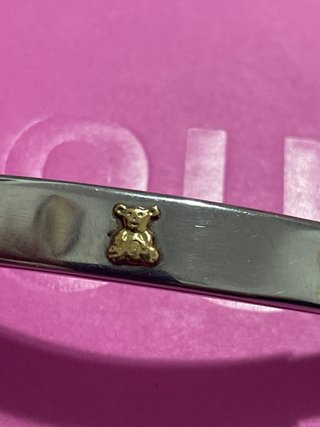 Pulsera Tous Oso Dorado y acero