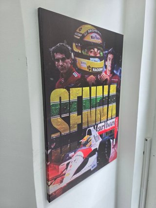 Quadro Ayrton Senna 40x60 Cm