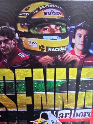 Quadro Ayrton Senna 40x60 Cm