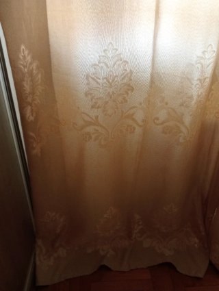 2 Cortinas Opacas de Lujo con anillas. Nuevo