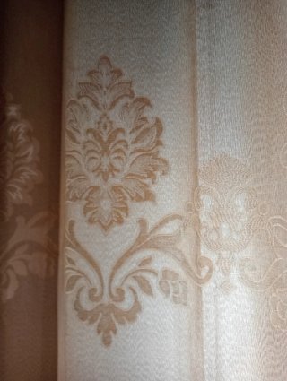2 Cortinas Opacas de Lujo con anillas. Nuevo