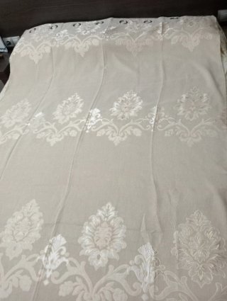 2 Cortinas Opacas de Lujo con anillas. Nuevo