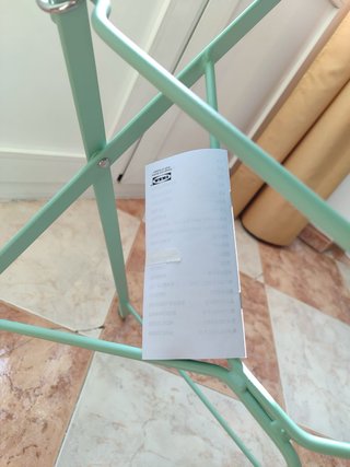 Mesa exterior plegable aguamarina