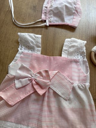 Conjunto 1 mes bebé 3 piezas hecho a mano