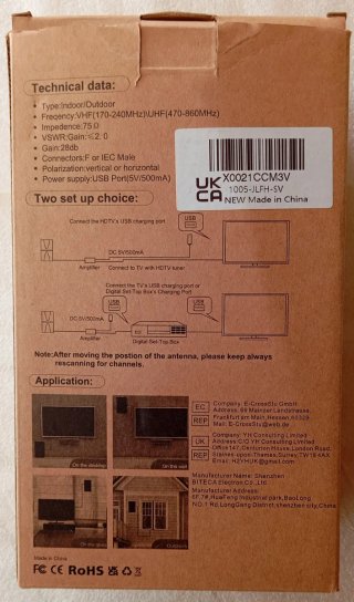 Antena HDTV Interior/Exterior HD012