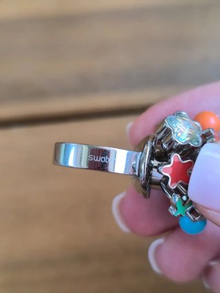 Anillo Swatch Multicolor Acero retro Y2K