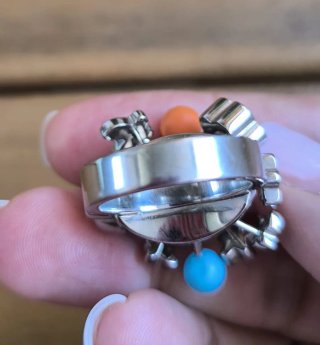 Anillo Swatch Multicolor Acero retro Y2K