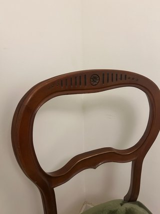 Sillas vintage madera y terciopelo