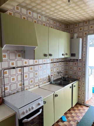 Muebles de cocina retro verdes