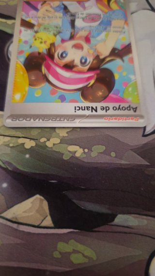 Carta Pokémon Apoyo de Nanci. SAR. POR