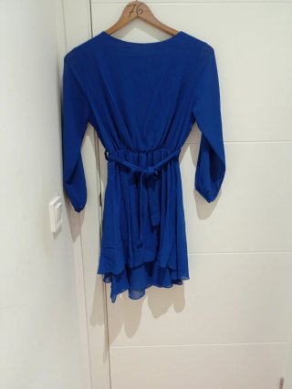 Vestido fiesta azul talla única