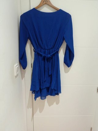 Vestido fiesta azul talla única