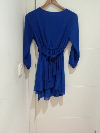 Vestido fiesta azul talla única