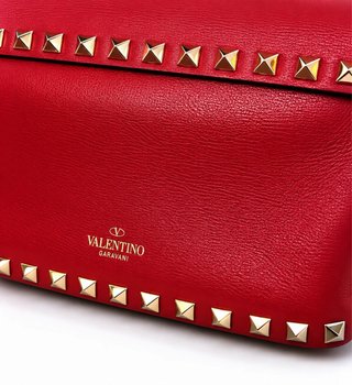 Borsa Valentino Garavani Rockstud Rossa