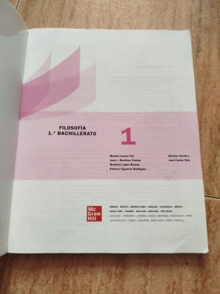 Filosofía, 1o Bachillerato