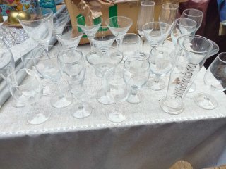 Lote de copas de cristal