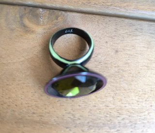 Anillo Bimba y Lola verde